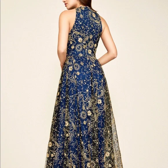 Tadashi shoji calisto cosmos gown. Fabric is insane. New without tags. - Picture 3 of 4